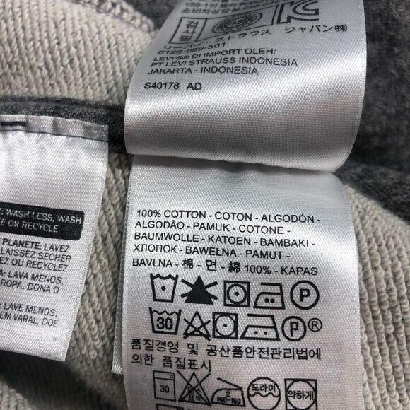 Levis Commuter Trucker Mens Size XXL Gray Snap Front Pockets Coat Casual Biggy‎ - Picture 8 of 9